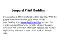 leopard print bedding PowerPoint PPT Presentation