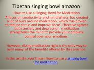Tibetan singing bowl amazon