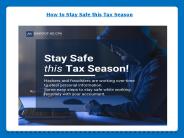 Stay Safe this Tax Season