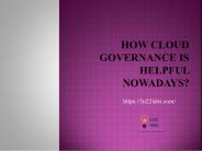 Cloud Governance