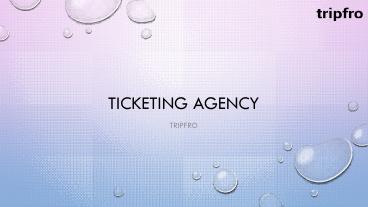 Ticketing Agency