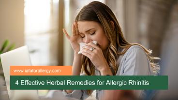 4 Effective Herbal Remedies for Allergic Rhinitis