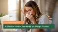 4 Effective Herbal Remedies for Allergic Rhinitis