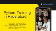 Python Training in Hyderabad