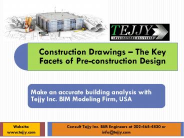 Construction Drawings - The  Key Facets of Pre-Construction Design (1)