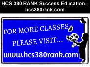 HCS 380 RANK Success Education--hcs380rank.com