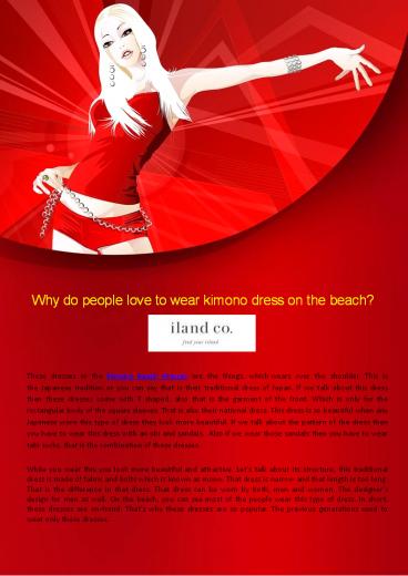 Kimono Beach Dresses