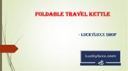 Foldable Travel Kettle
