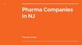 pharmaceutical companies in nj (1) PowerPoint PPT Presentation