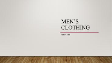 Mens Clothing