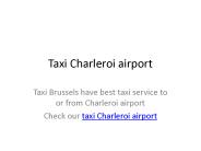 taxi brussels