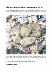 Phenacite Meaning & Use – Healing Crystal For You