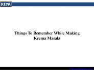 Things To Remember While Making Keema Masala