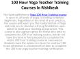 100 Hour Yoga Teacher Training Courses in Rishikesh PowerPoint PPT Presentation