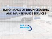 Drain Cleaning and Maintenance Services