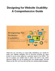 Designing for Website Usability: A Comprehensive Guide