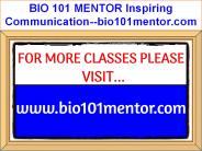 BIO 101 MENTOR Inspiring Communication--bio101mentor.com