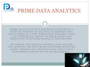 Prime Data Analytics