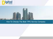 How To Choose The Best  PPC Service Company