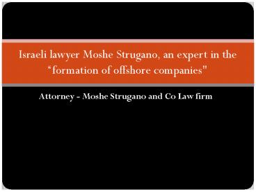 Moshe Strugano New Lifestyle