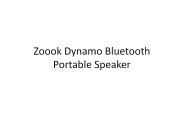 Zoook Dynamo Bluetooth Customized Portable Speaker