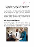 How OnePatch’s Ecommerce Software Will Change Your Business Forever PowerPoint PPT Presentation