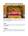 5 best floral options for weddings PowerPoint PPT Presentation
