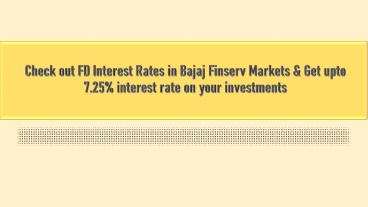 Bajaj fd interest rates 2021