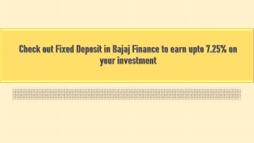 Bajaj finance fd rates for senior citizens