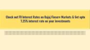 Bajaj finance fd interest rates
