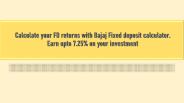 Bajaj finserv fd calculator