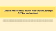 Fixed deposit