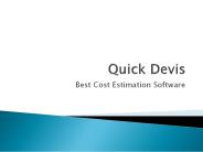 Cost Estimation Software - Quick Devis