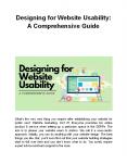 Designing for Website Usability:: A Comprehensive Guide PowerPoint PPT Presentation