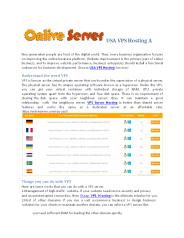 USA VPS Hosting Plans With Free Web Services