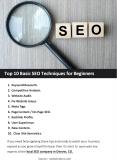 Top 10 Basic SEO Techniques for Beginners PowerPoint PPT Presentation