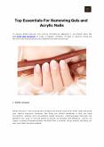 Top Essentials For Removing Gels and Acrylic Nails PowerPoint PPT Presentation
