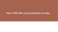 Top 5 US CPA course provider in India PowerPoint PPT Presentation