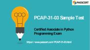 Certified Associate in Python Programming PCAP-31-03 Updated Dumps