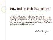 Raw Indian Hair Extensions