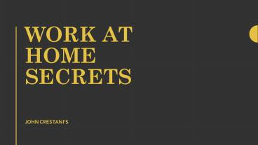 Best Work from Home Guide