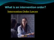 What is an intervention order?