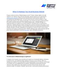 When To Redesign Your Small Business Website (1)