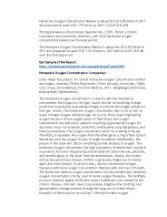 Homecare Oxygen Concentrators Market