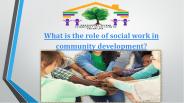 Social worker in community development