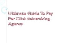 Ultimate Guide To Pay Per Click Advertising Agency