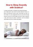 How to Sleep Soundly with Sciatica? PowerPoint PPT Presentation