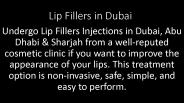 Lip Fillers Cost In Dubai
