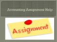 Accounting Assignment Help PowerPoint PPT Presentation
