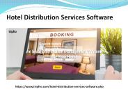 Hotel Distribution Services Software